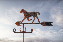 Weather Vane With A Horse Figure