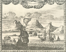 View Of Cape Town, South Africa, 17th Century Illustration