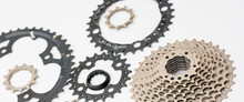 Gears, Sprockets And Chain Of A Mountain Sports Bike