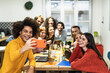 © Alessandro Biascioli - Young people taking selfie with mobile smartphone in co-working creative space - Youth millennial generation and business technology concept