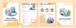 How to help struggling teenager flat vector brochure template. Flyer, booklet, printable leaflet design with flat illustrations. Magazine page, cartoon reports, infographic posters with text space