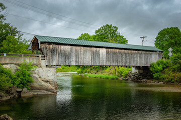 Sticker - Warren Covered Bridge on the Mad River in Warren, Vermont