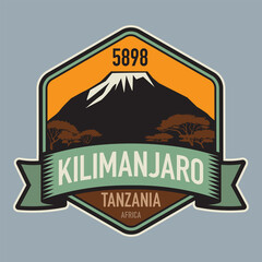 Sticker - Kilimanjaro, Tanzania