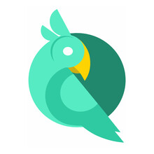 Pajaro, Pajaro Verde, Logo De Pajaro Verde, Green Bird, Ave, Ilustracion De Ave