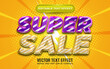 © Work 19 Studio - Super sale editable text effect comic style