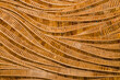 nature background of brown handicraft weave texture bamboo surface