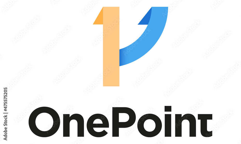 OnePoint logo design template Stock Vector | Adobe Stock