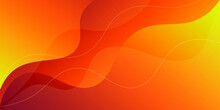Abstract Colorful Orange Curve Background 