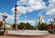 Victory square in Kalinigrad city, Russia