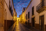 Fototapeta Uliczki - Colorful old city streets in historic city center of Zacatecas near central cathedral. It is a popular local Mexican and international tourism destination.