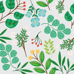 Wall Mural - background of nature leaves