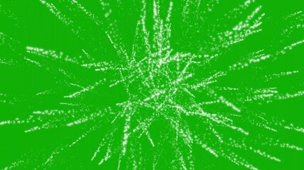 Sticker - An illustration of shining fireworks on a green screen