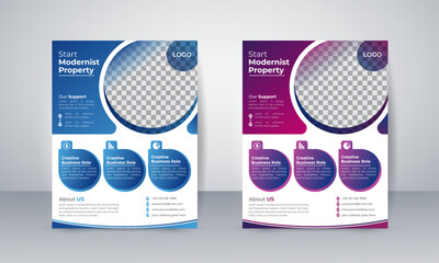 Wall Mural - Annual report vector template design for Brochure, poster, magazine, corporate flyer used for business poster layout illustration modern layout A4 size