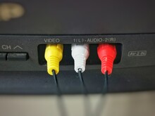 RCA Connectors 3 Colour AV Cable Media Tv For Video And Stereo Sound.