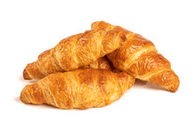 Croissants Isolated On White Background