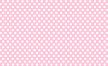 Pink Polka Dots On Pink Background. Illustration Design 