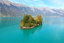 Top View Of Lake Brienz Iseltwald Switzerland