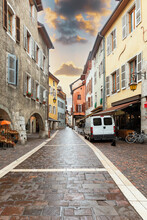 Streets Of The City Of Annecy, France