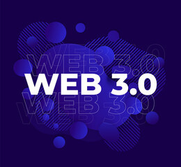 Wall Mural - web 3.0 or web3 internet, vector illustration