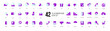 © Mariia - A set of purple vector icons of modern trend in the style of glass morphism with gradient, blur and transparency. The collection includes 42 icons in a single style of business, finance, UX UI