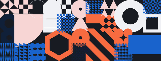 Wall Mural - abstract vector pattern design elements