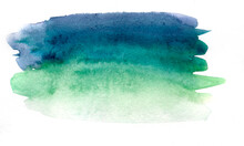Abstract Watercolor Blue Green Background
