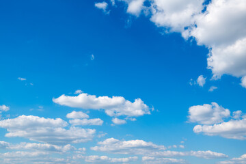 Wall Mural - white clouds in blue sky.