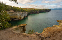 Lake Superior Cove, On The Chapel Basin Loop, Pictured Rocks National Lakeshore, Michigan.