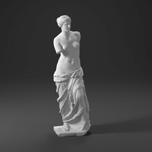 3D Render Art Statue Sculpture  Venus De Milo Alexandros Antioch
