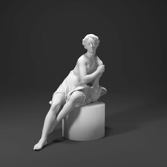 Wall Mural - 3D render art statue sculpture thetis