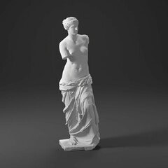 Wall Mural - 3D render art statue sculpture  Venus de Milo Alexandros Antioch