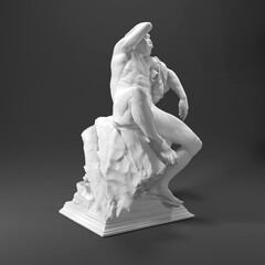 Wall Mural - 3D render art statue sculpture  Barberini Faun