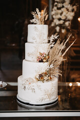 Sticker - Closeup of a wedding cake