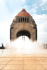 Poster - Vertical shot of the Monument to the Revolution, Monumento a la Revolucion, Mexico City.