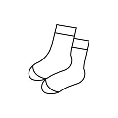 Poster - Socks icon. Vector. Line style.