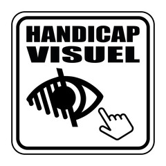 Canvas Print - Logo handicap visuel.