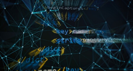 desktop pc monitor photo. javascript functions, variables, objects. project managers work new idea. 