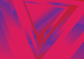 Poster - Pink and Blue Gradient Geometric Background