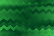 Abstract Green Gradient Zig Zag Background