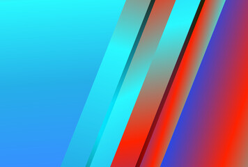 Wall Mural - Red and Blue Gradient Diagonal Background