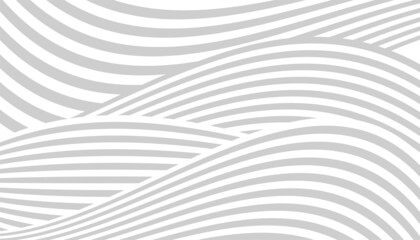Black and white wavy pattern with curved lines