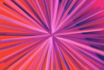 Wall Mural - Pink Blue and Orange Radial Background Illustrator
