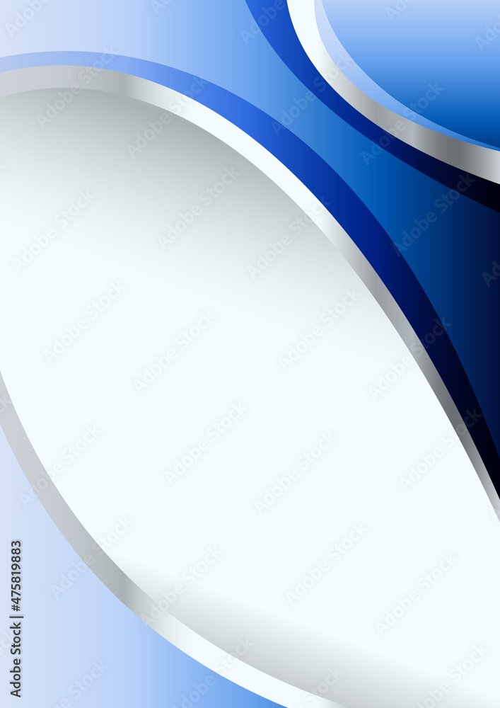 Abstract Blue Business Wave Background Design Stock Vector | Adobe Stock