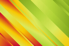 Red Green And Orange Gradient Diagonal Stripes Background