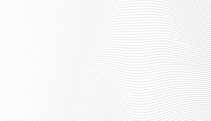 Wall Mural - wave textures white background. abstract modern grey white waves and lines pattern template. vector 