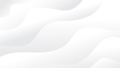 Abstract wave textures white background. Modern concept grey curve pattern template wallpaper. Vector illustration.