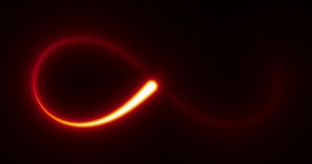 Wall Mural - an animated glowing infinity sign