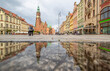 © SirioCarnevalino - Wroclaw, Poland - due to the frequent rain, in Wroclaw you can easely find water pools, and use them to make nice shots. Here in particular the mirror effect in the Old Town
