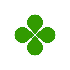 Canvas Print - clover logo icon design template vector