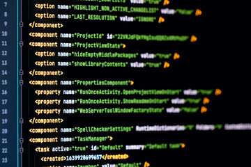 software developer java programming html web code. abstract computer script code. programming code s